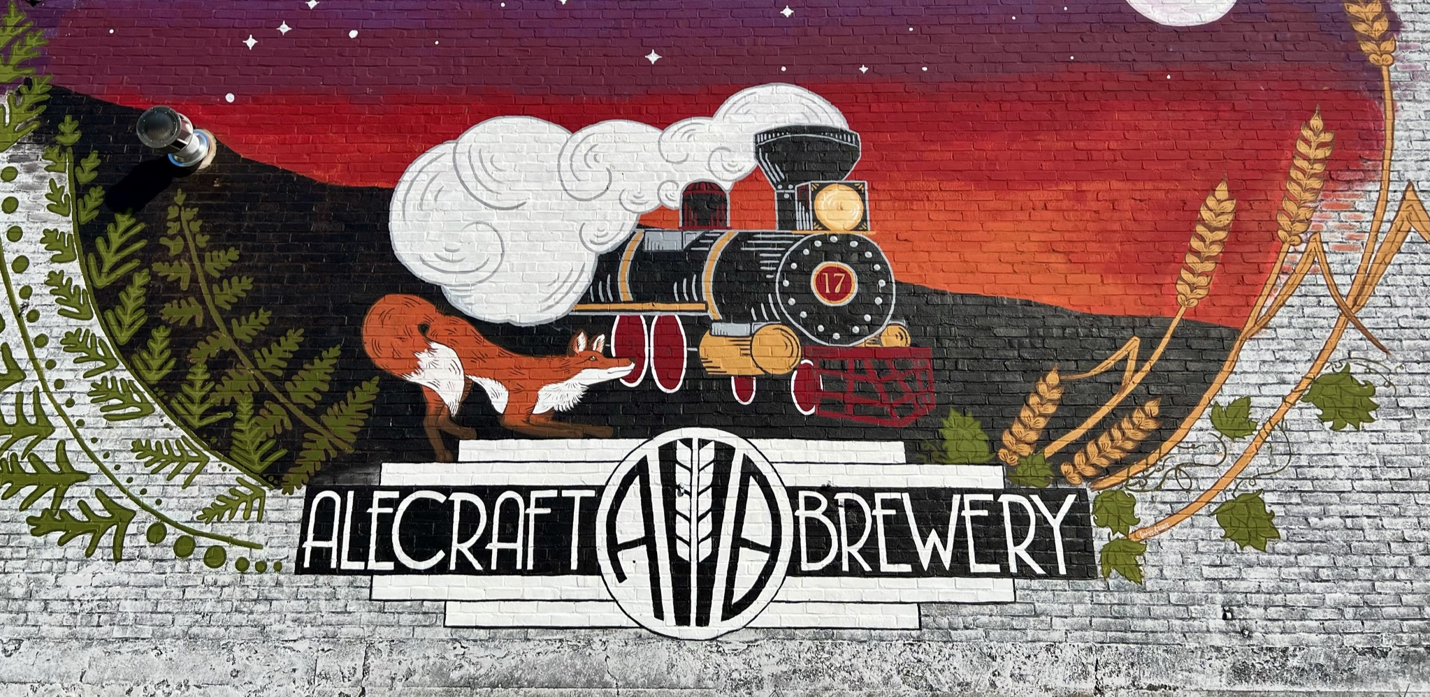 AleCraft Brewery mural